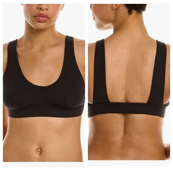 Commando Luxury Rib Bralette Black Size Small NWT - Picture 1 of 9